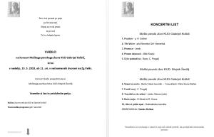 KONCERT MEŠANEGA PEVSKEGA ZBORA KUD GABRIJEL KOLBIČ